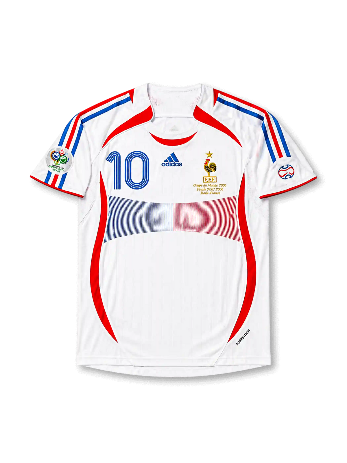adidas フランス代表 2006 W杯 zidane ジダン アディダス フランス代表 2006 ワールドカップ決勝 アウェイジャージ ジダン #10