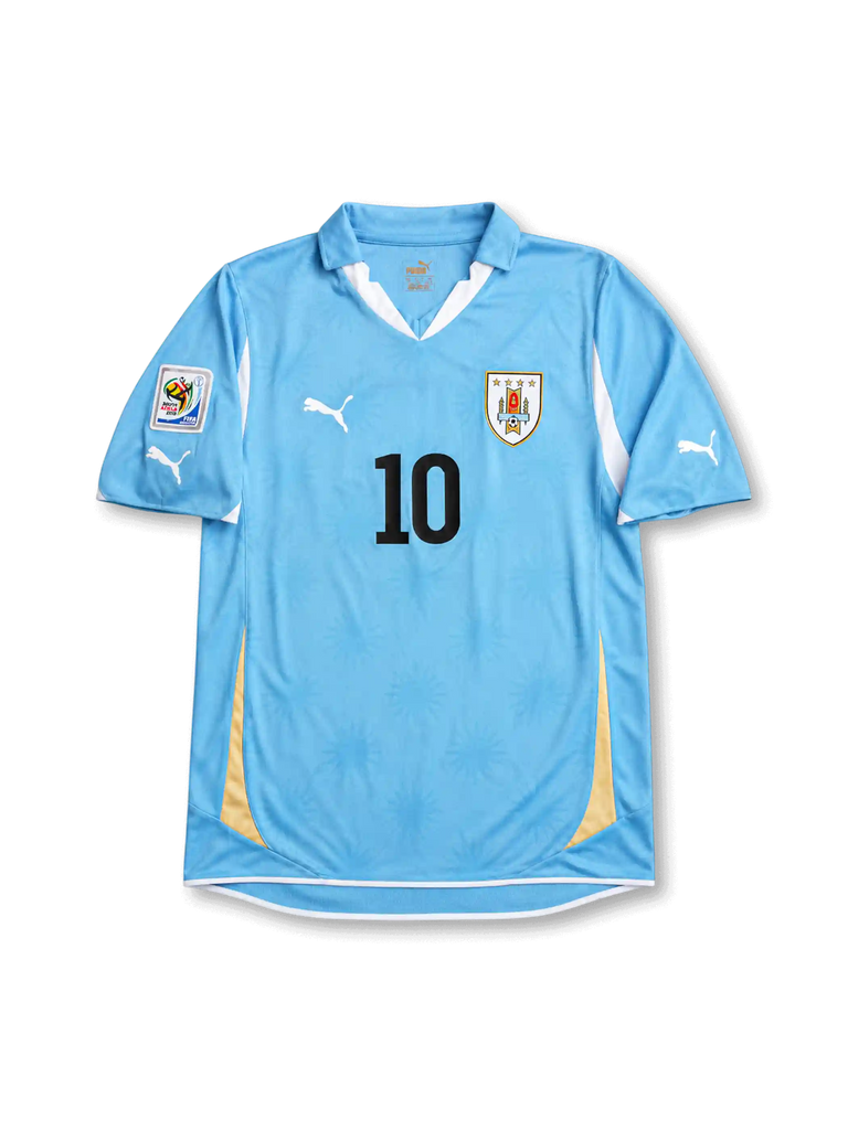 ウルグアイ代表 2010（H） フォルラン ウルグアイ 2010 ワールドカップ ホームジャージ フォルラン #10-KICKO