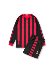 2009-2010 ACミラン ホーム 長袖 キッズユニフォームセット