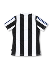 ニューカッスル・ユナイテッド 1995-97 ホーム ユニフォーム 白黒の縦縞 グランパ襟 NEWCASTLE BROWN ALEロゴ入り