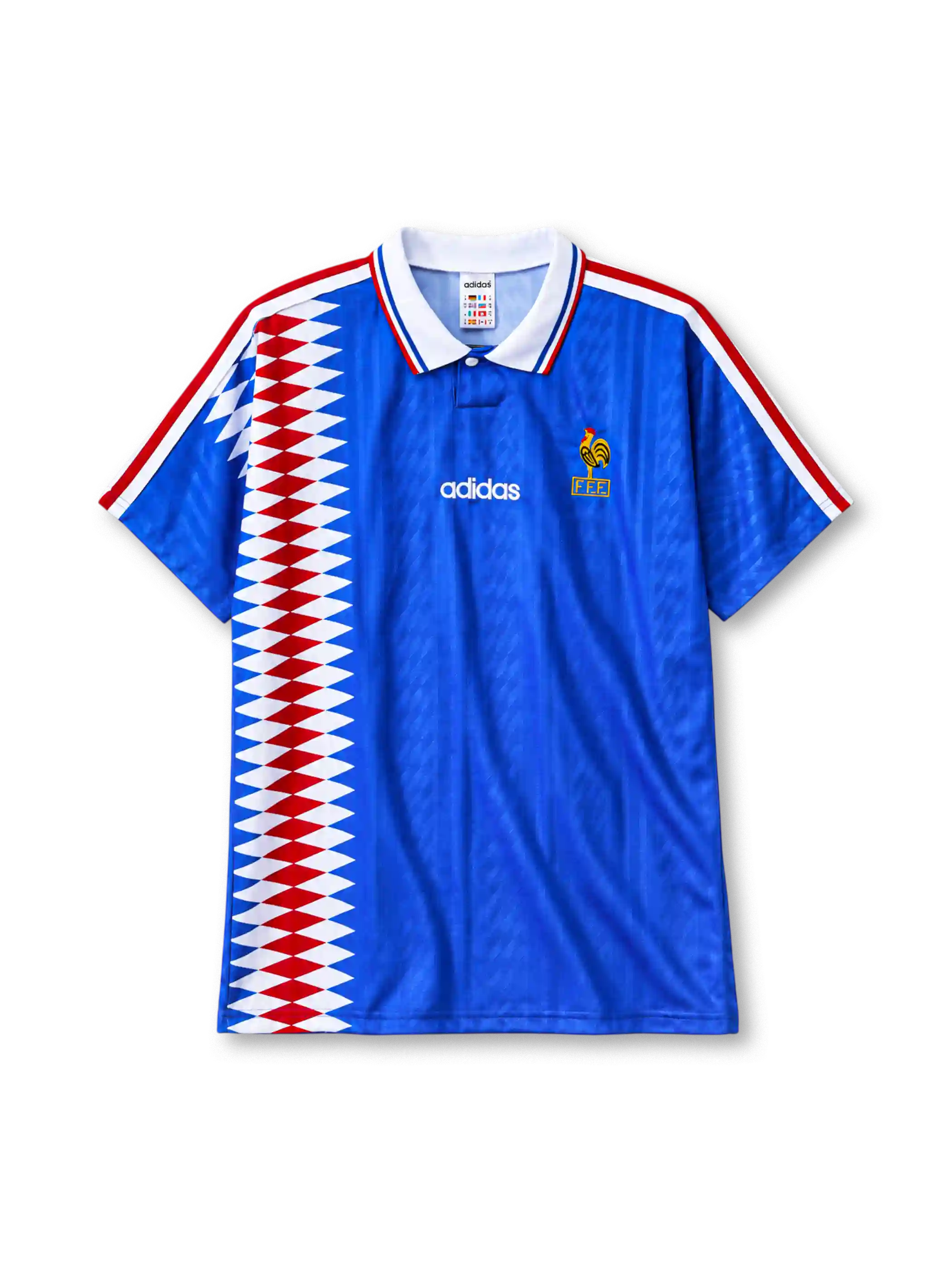フランス代表 1994シーズン ホームジャージ adidas ダイヤモンド柄