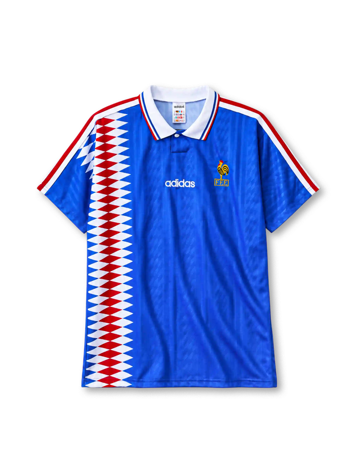 フランス代表 1994シーズン ホームジャージ adidas ダイヤモンド柄