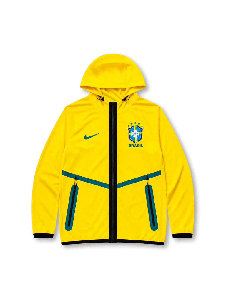 ブラジル代表 2026 ワールドカップ テックフーデッドジャケット-KICKO
