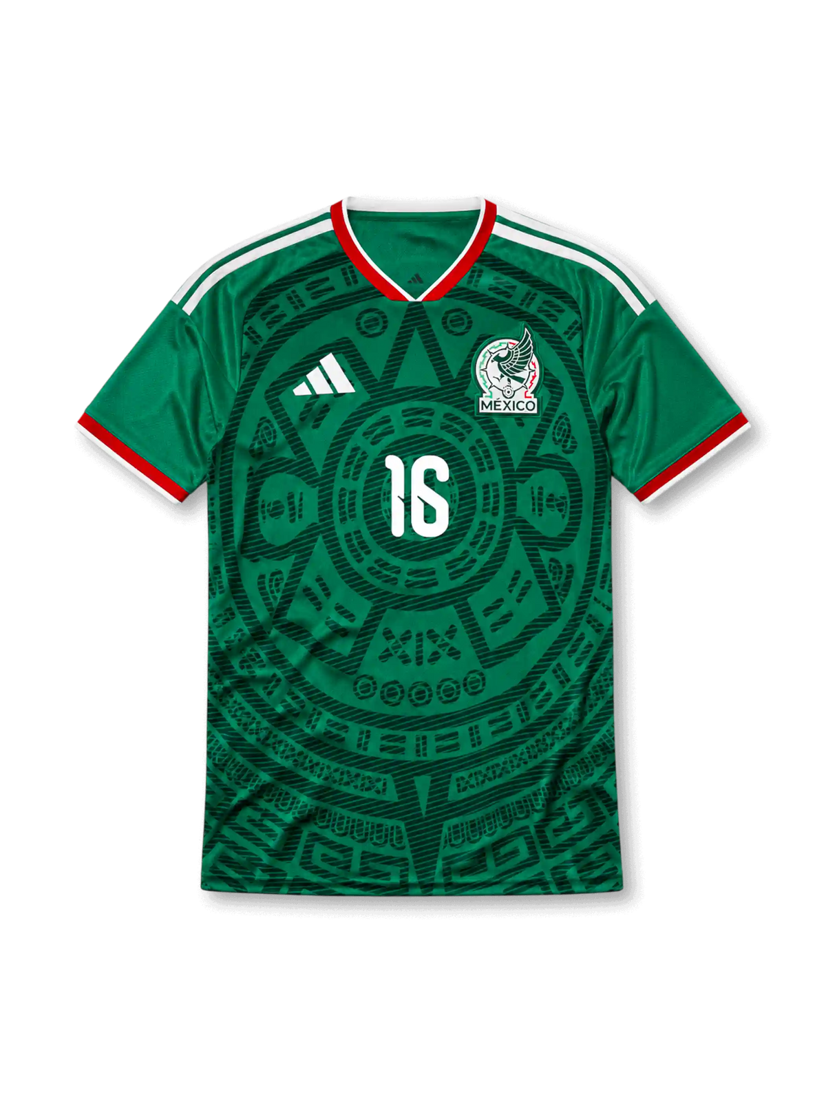 メキシコ代表 2026 ワールドカップ ホーム レプリカ ユニフォーム（J. キニョネス 背番号16）