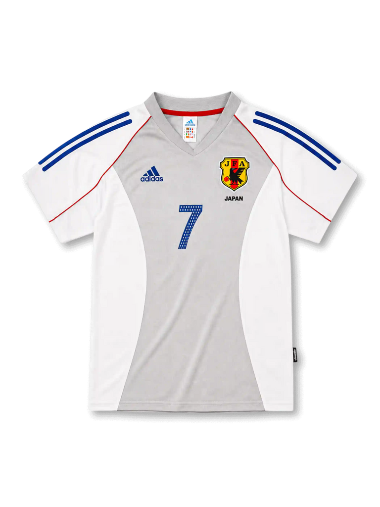 アディダス 2002年日本代表ユニフォーム No.7中田英寿選手　Oサイズ 2002-04 日本代表 アウェイ ユニフォーム #7 中田英寿-KICKO – KICKO JAPAN