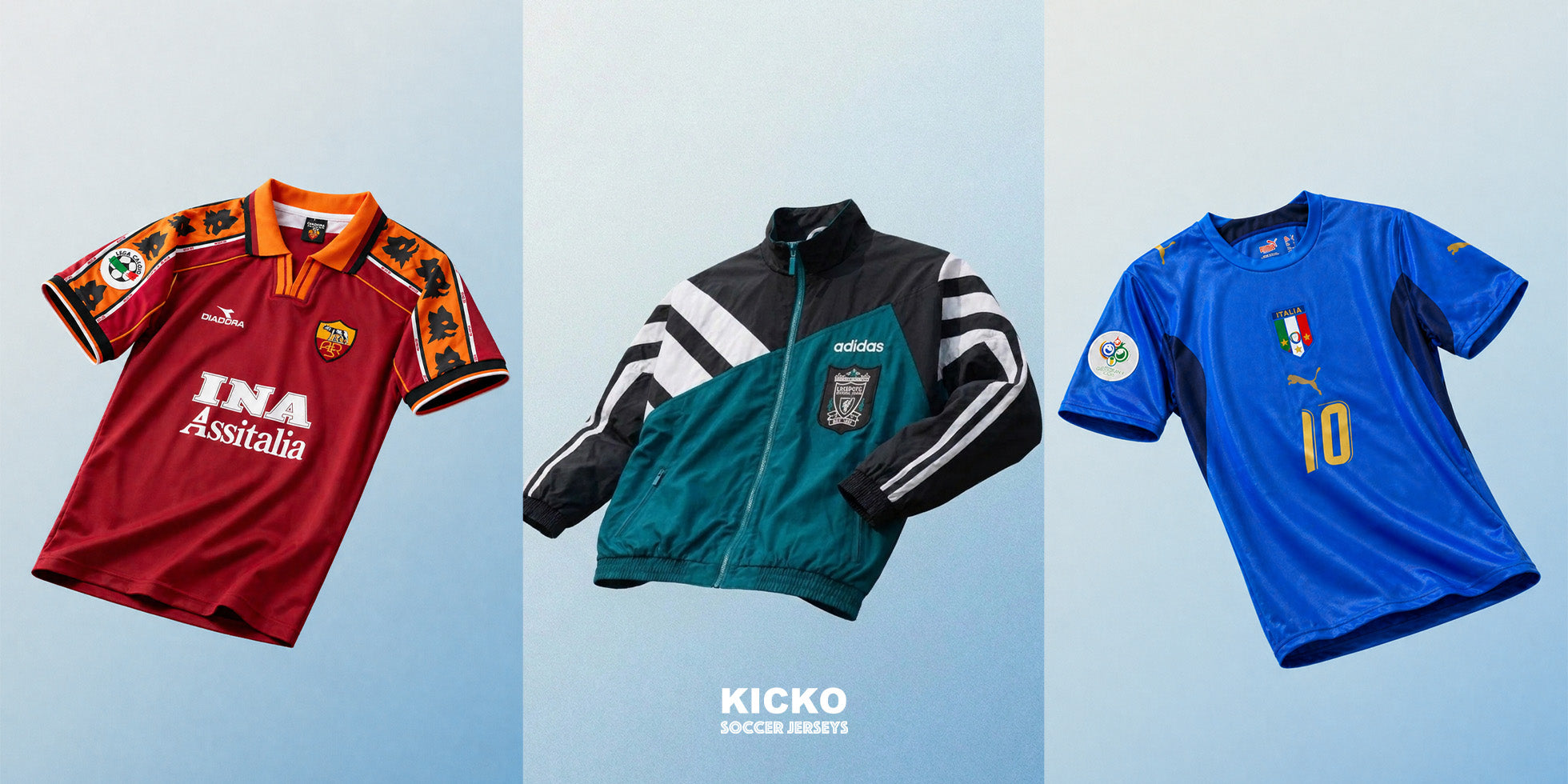 ビンテージ サッカー フットボール ユニフォーム レトロサッカーユニフォーム｜ヴィンテージ復刻版コレクション｜KICKO