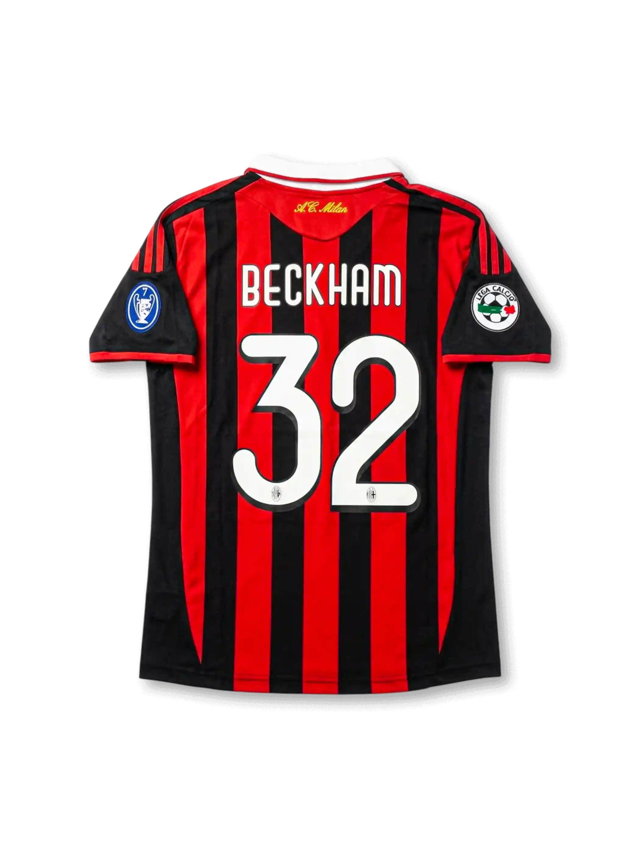 ACミラン 2009-10 UEFAチャンピオンズリーグ仕様 ホームジャージ ベッカム32番 フロント