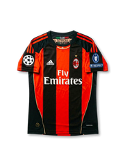 ACミラン 2010-11 ホーム UEFAチャンピオンズリーグ仕様 レプリカ ジャージ ロナウジーニョ 80番