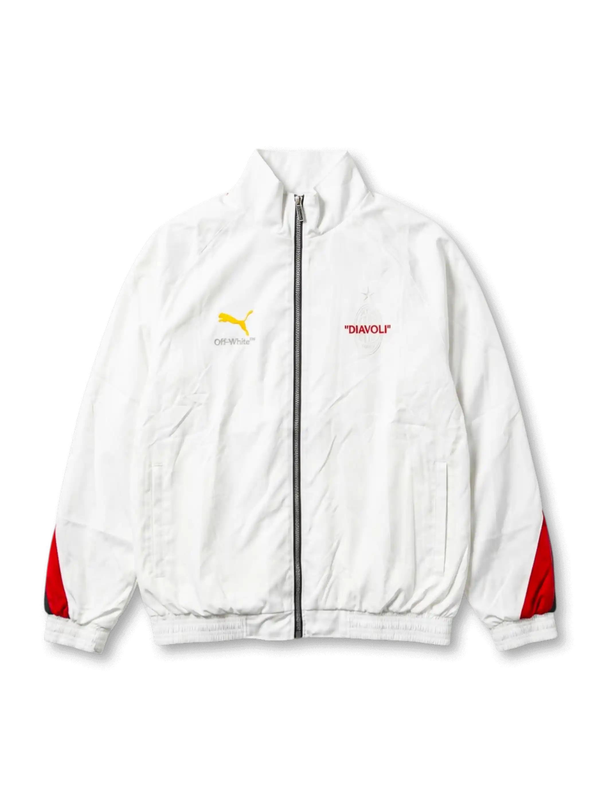 ACミラン ディアヴォリ スペシャルエディション ジャケット ホワイト フロントデザイン