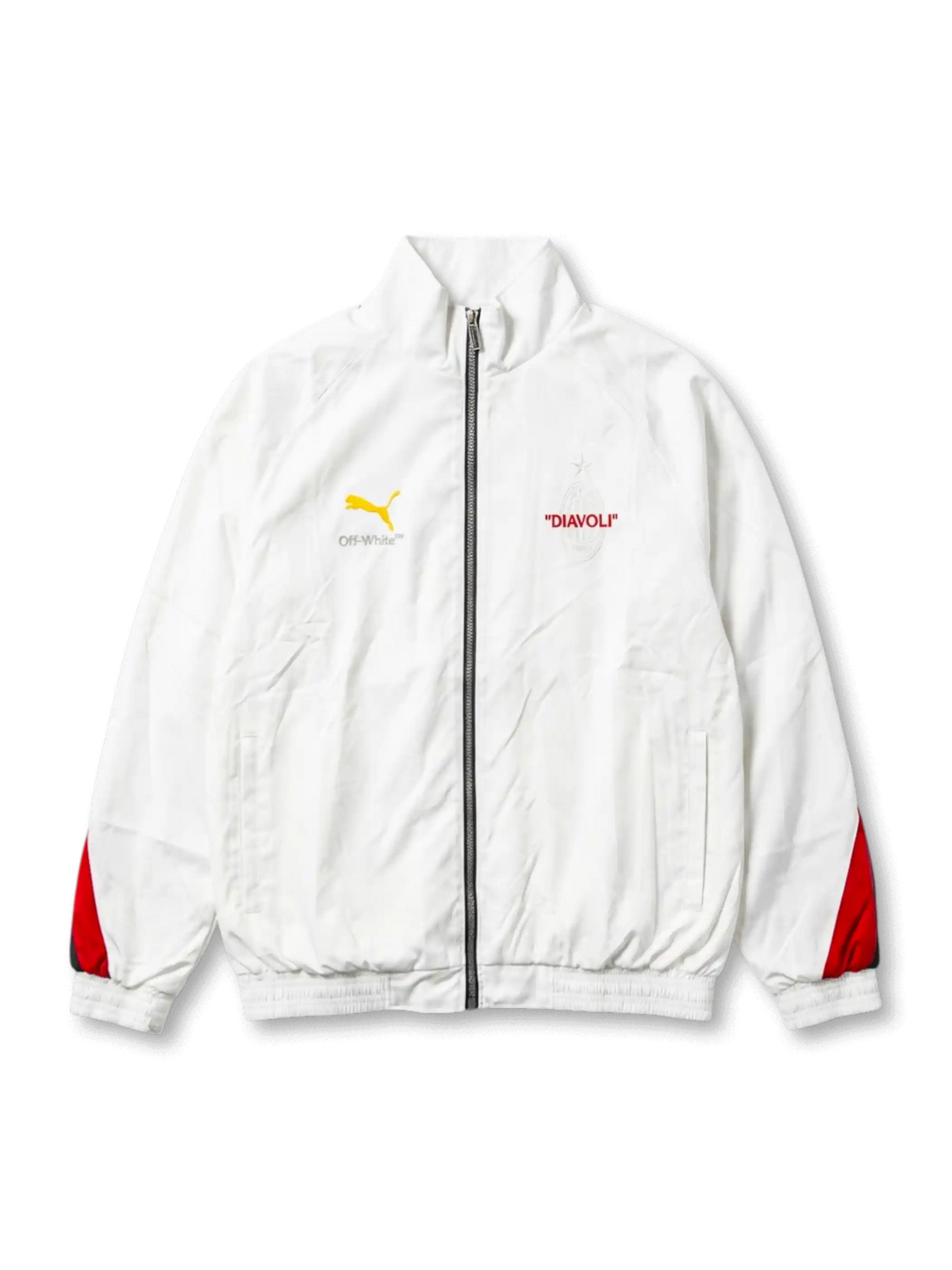 ACミラン ディアヴォリ スペシャルエディション ジャケット ホワイト フロントデザイン