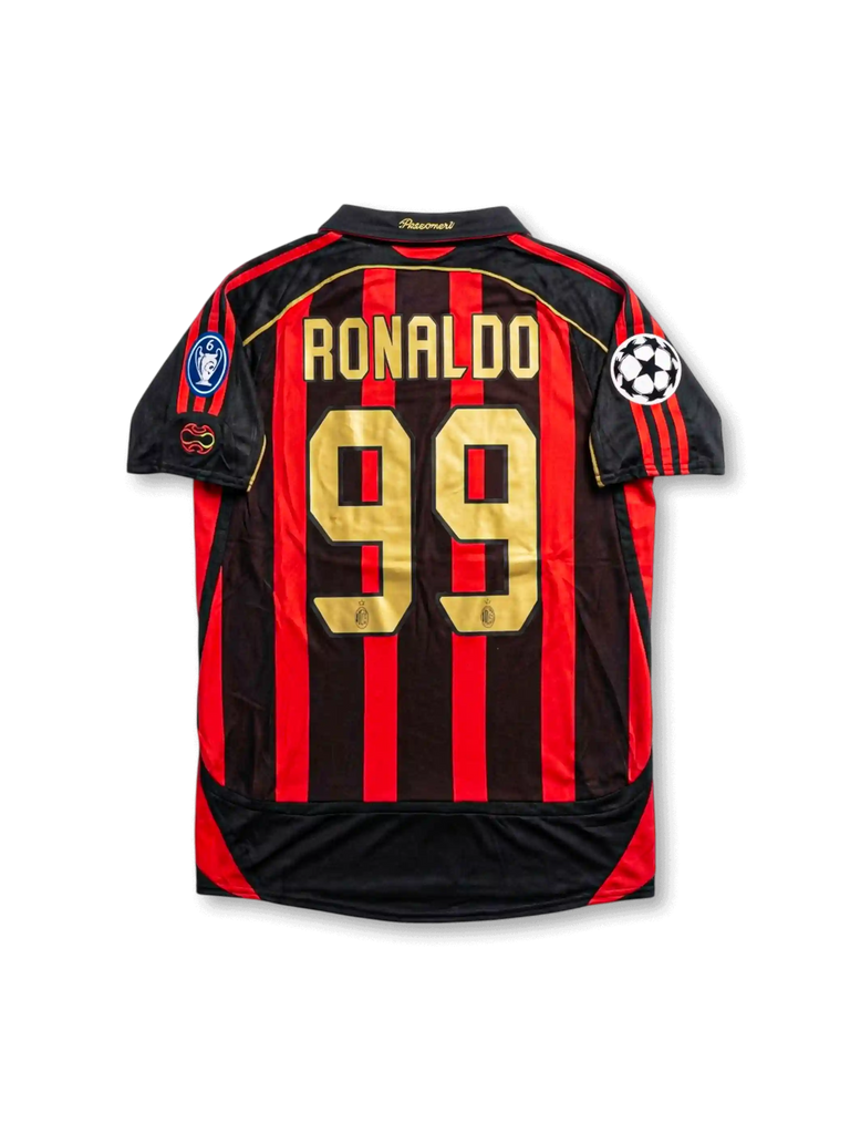 ACミラン UCL ホームジャージ 2006/07 — ロナウド 99番-KICKO – KICKO