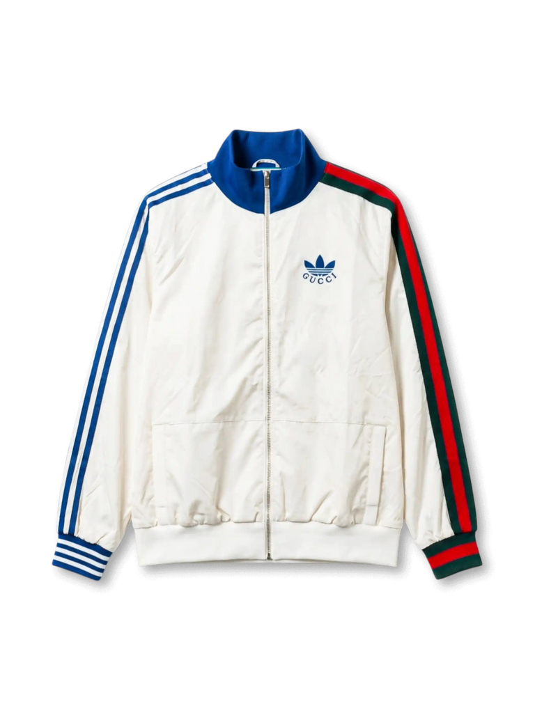 adidas Originals × Gucci トラックジャケット — クリーム×ブルー adidas Originals × Gucci トラックジャケット — クリーム×ブルー