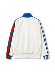 adidas Originals × Gucci トラックジャケット — クリーム×ブルー