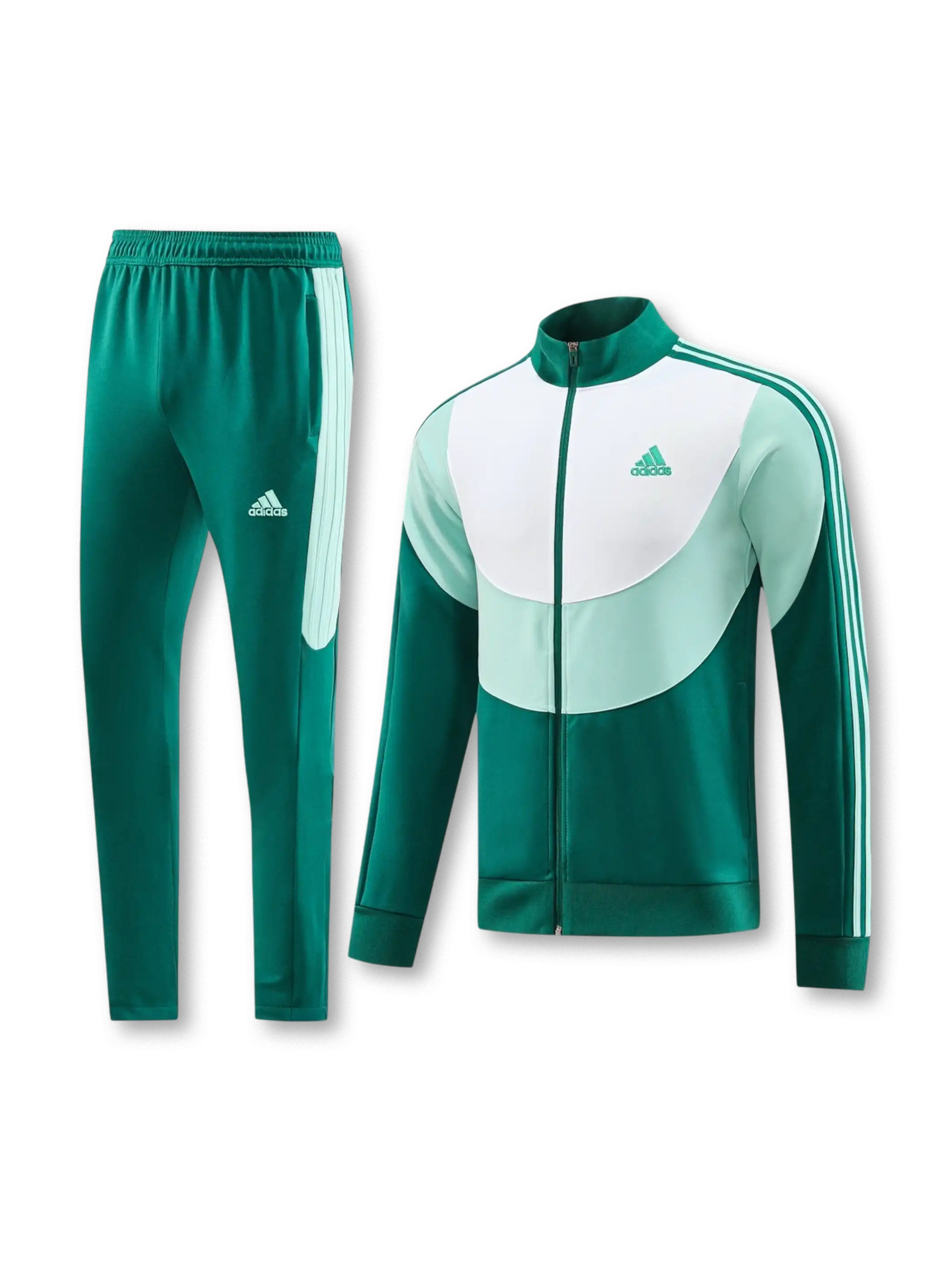 グリーン パネル トラックスーツ セットアップ-KICKO – Kicko