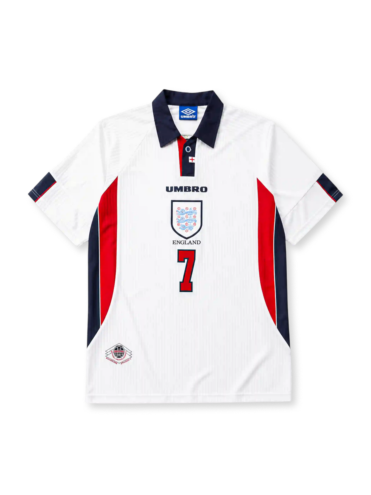 1998 イングランド ホーム ベッカム 7番 レプリカユニフォーム -KICKO