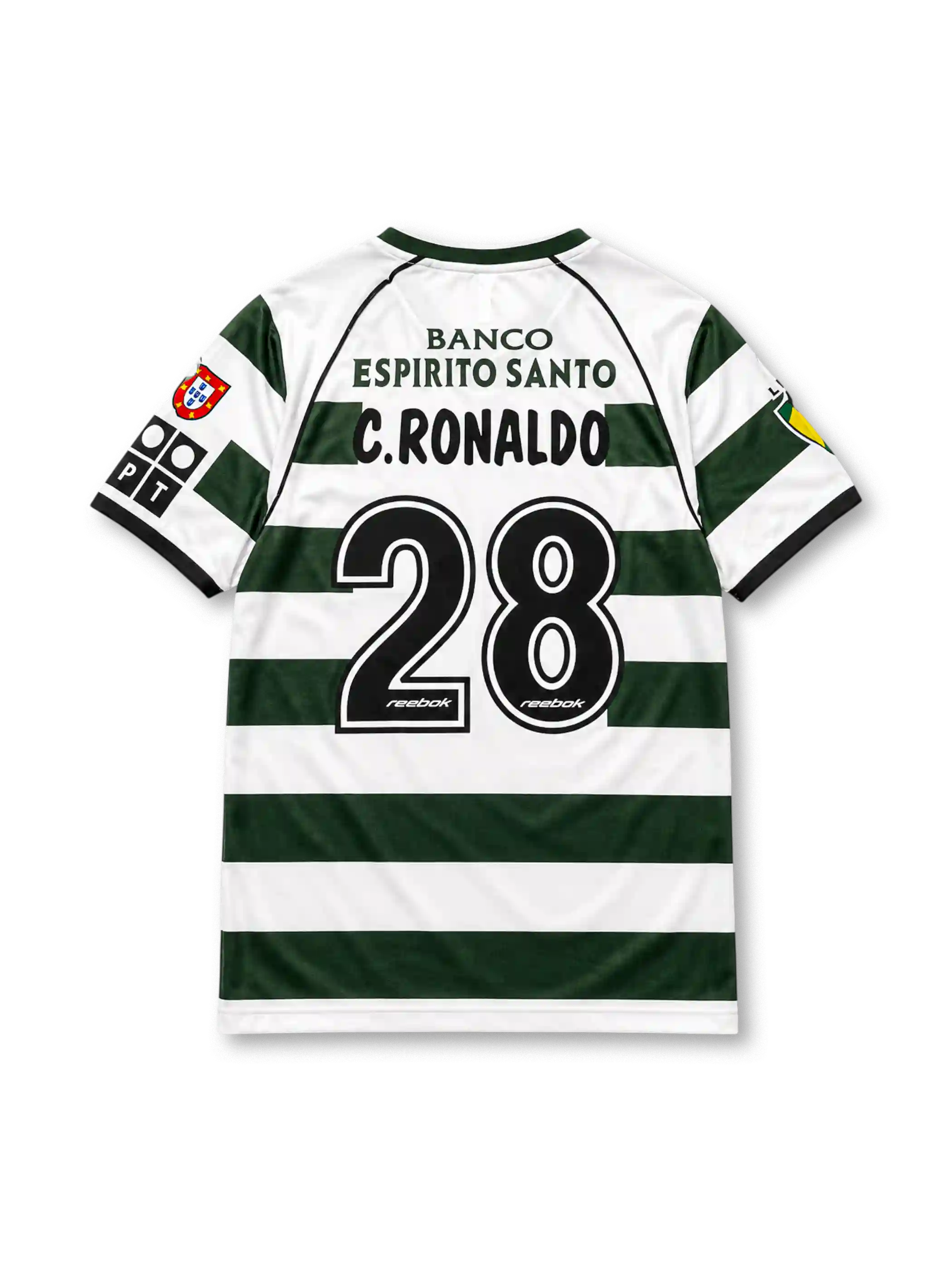 Reebok Sporting CP C.RONALDO 28 ユニフォーム 01/03シーズン スポルティングCP ホーム 28番 C.ロナウド-KICKO