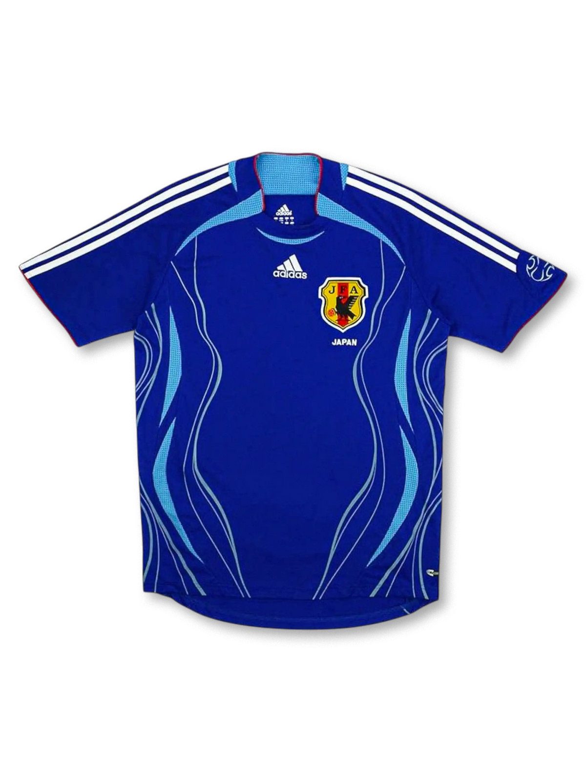 2006 日本代表 ホーム ユニフォーム 正面 サムライブルーと炎柄