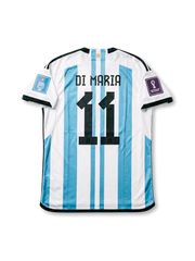 アルゼンチン代表 2022 FIFAワールドカップ カタール大会 ホームジャージ ディ・マリア11番 フロント