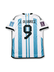 アルゼンチン代表 2022 FIFAワールドカップ カタール大会 決勝仕様 ホームジャージ フリアン・アルバレス9番 フロント