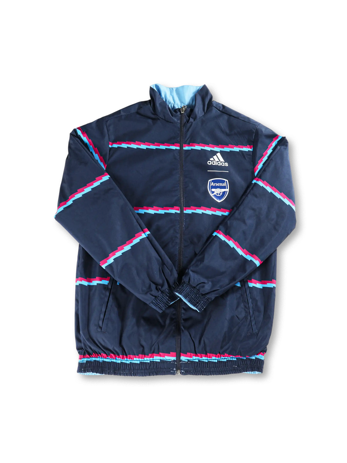 アーセナル ライトブルー面 正面ウィンドブレーカー全体図