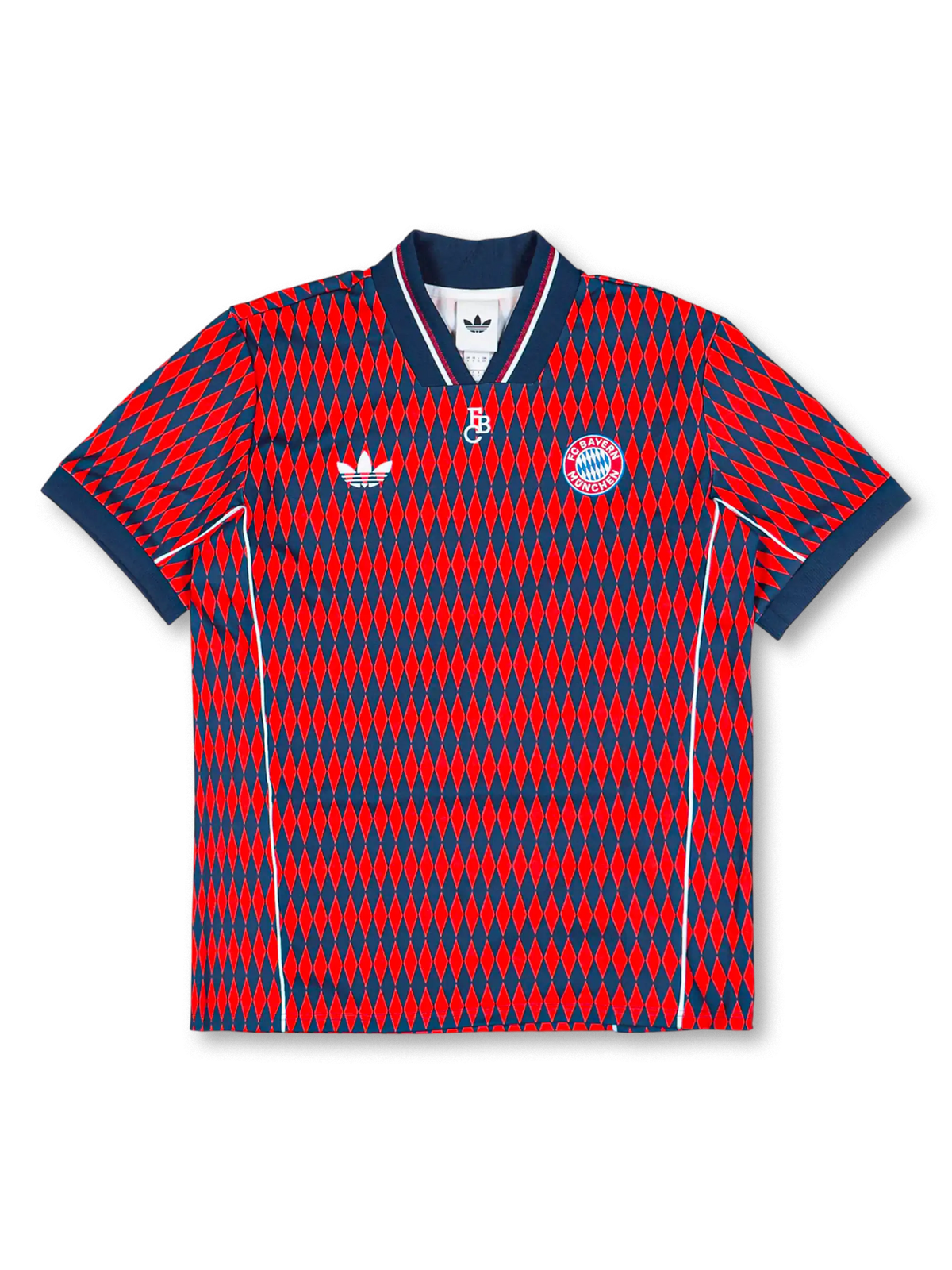 バイエルン・ミュンヘン ダイヤモンドパターン レトロユニフォーム 正面デザイン