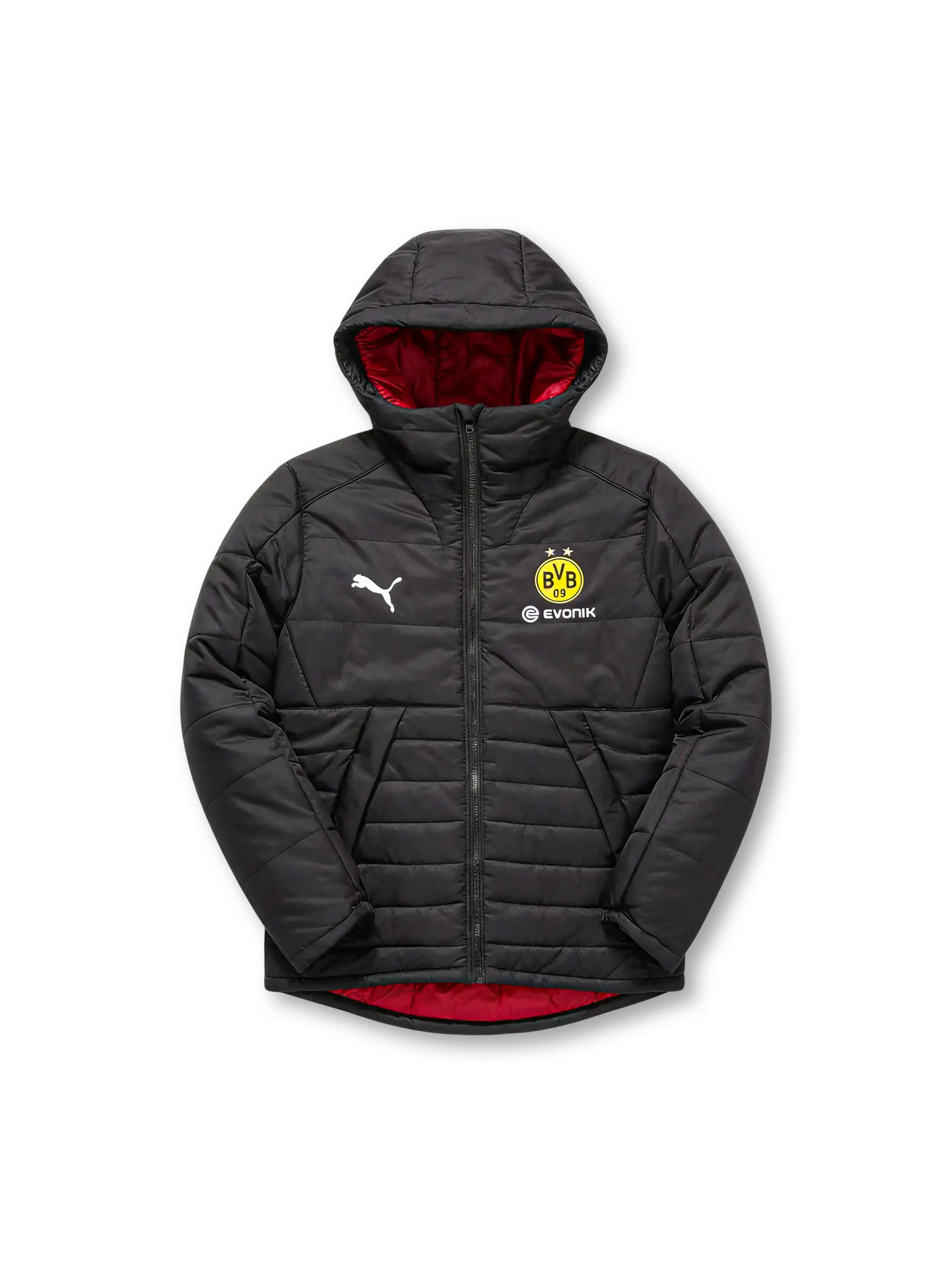 ボルシア・ドルトムント 中綿フードジャケット 正面デザイン