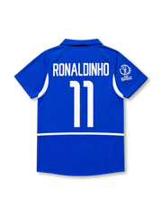 ブラジル代表 2002 オーセンティック アウェイジャージ（ロナウジーニョ 11番）
