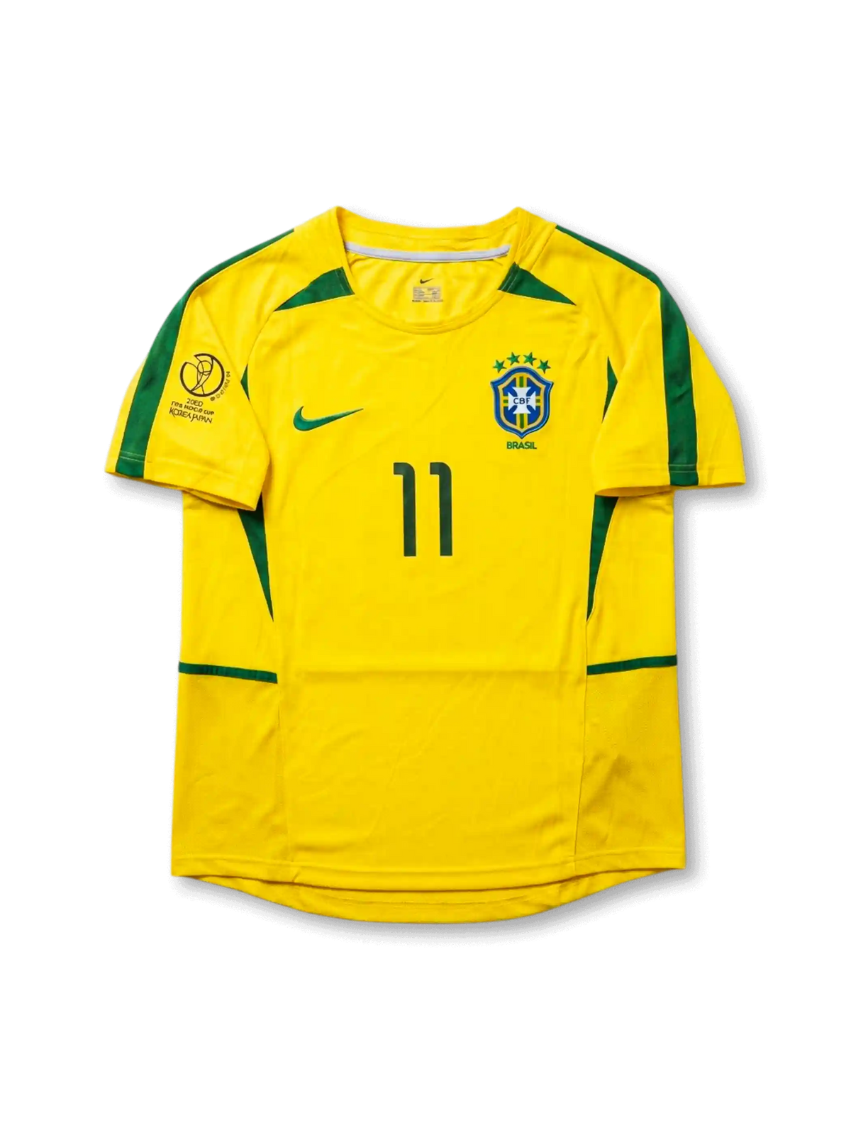 ブラジル代表 2002 FIFAワールドカップ韓国・日本大会 ホームジャージ ロナウジーニョ11番 フロント