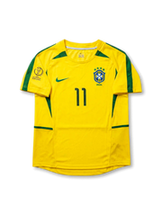 ブラジル代表 2002 FIFAワールドカップ韓国・日本大会 ホームジャージ ロナウジーニョ11番 フロント