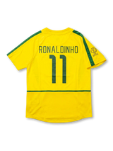 ブラジル代表 2002 FIFAワールドカップ 韓国・日本大会 ホームジャージ ロナウジーニョ #11