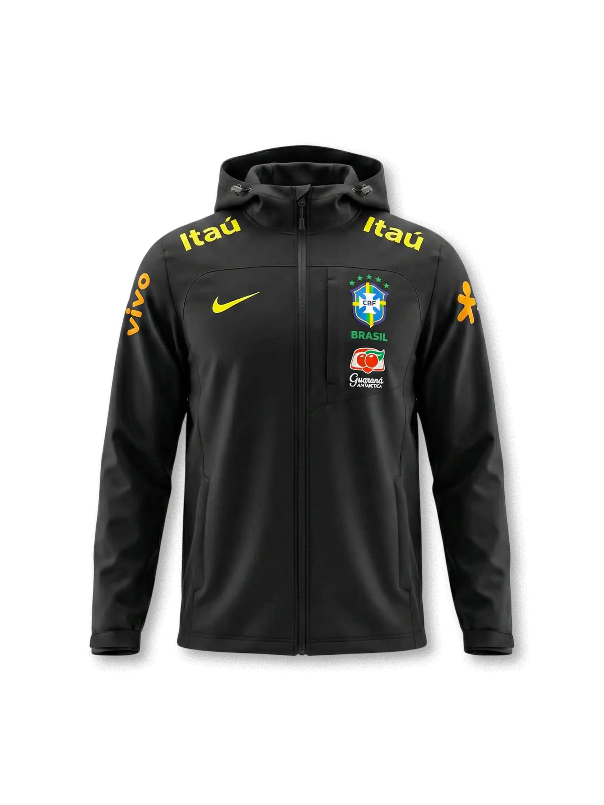 ブラジル代表 Nike トレーニングフーデッドジャケット ブラック — Itaú