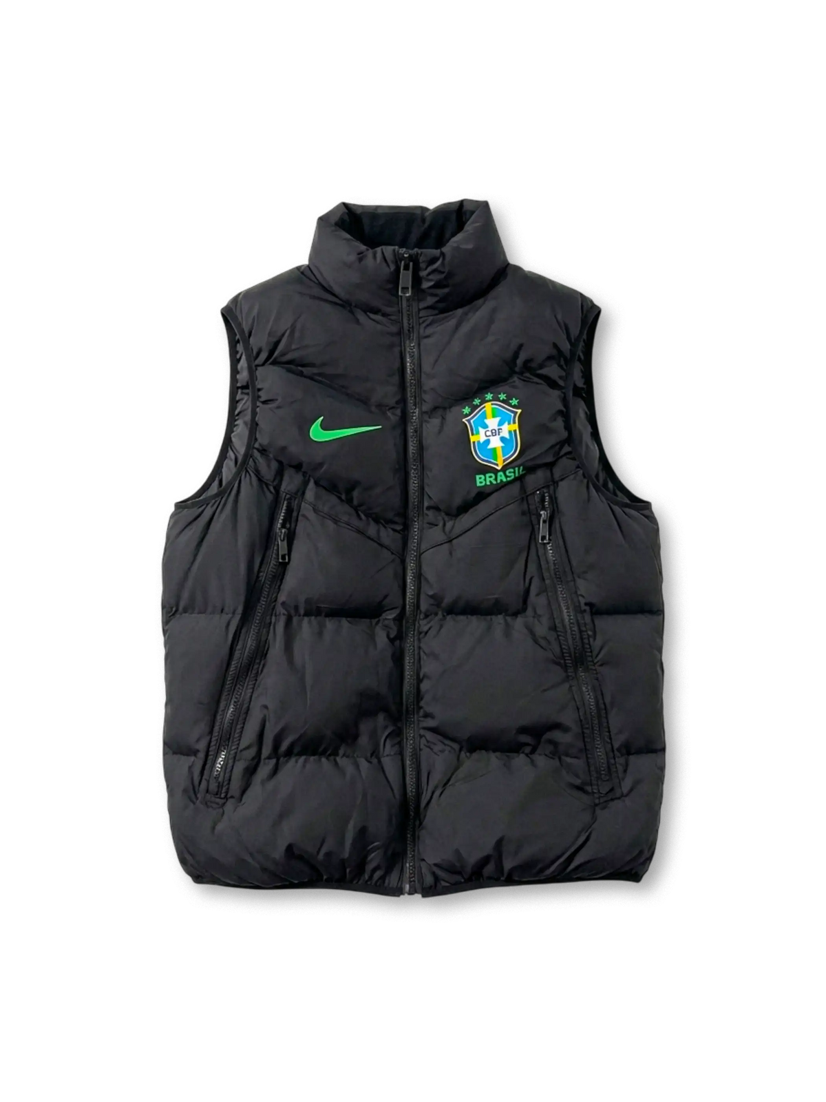 ブラジル代表 ダウンベスト ブラック 正面