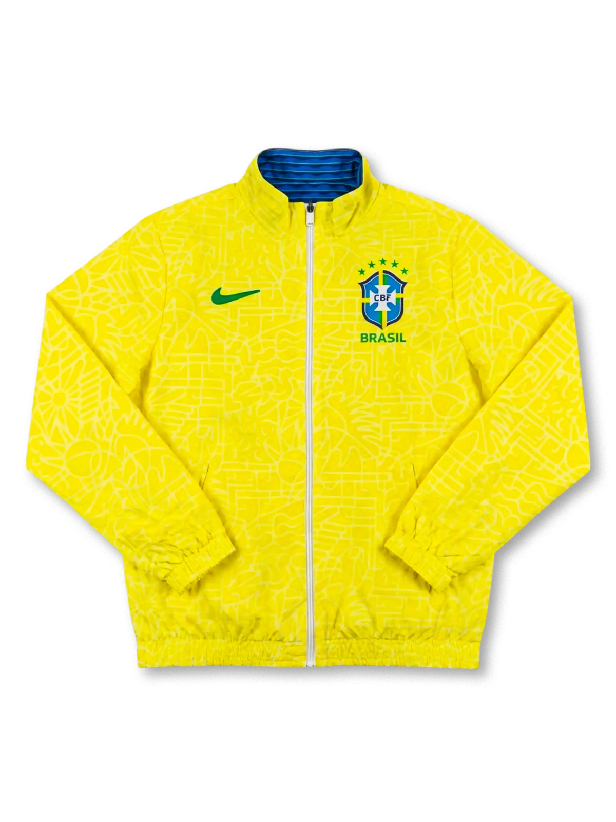 ブラジル代表 リバーシブルジャケット 表面 イエロー仕様