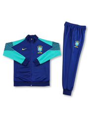 ブラジル代表 Nike トラックスーツ上下セット 前面（ネイビー×ターコイズ）