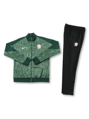 チェルシー トレーニング トラックスーツ 正面 総柄デザイン