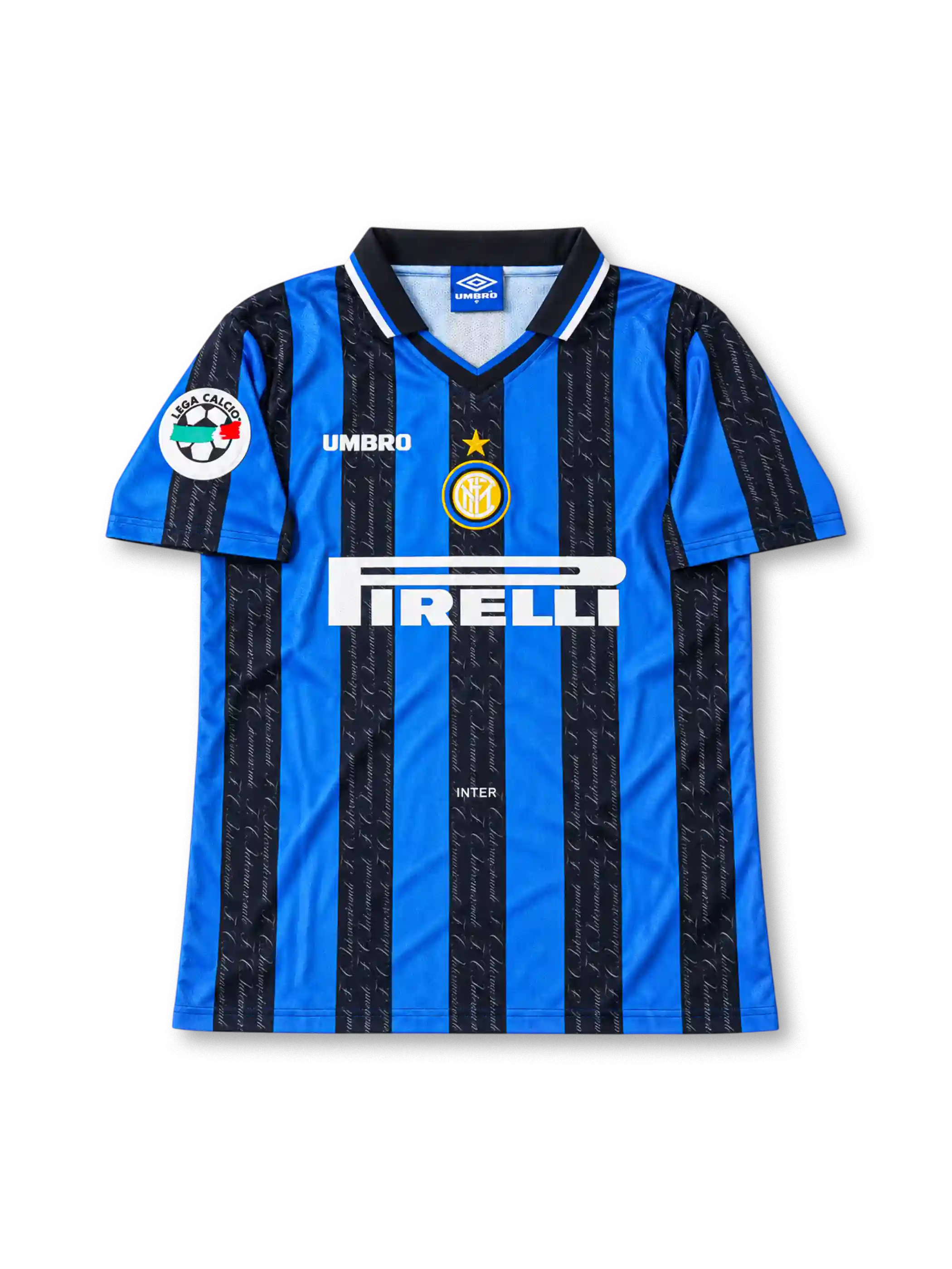 インテル 1997/98 ホームユニフォーム LEGA CALCIOパッチ付き ロナウド背番号10