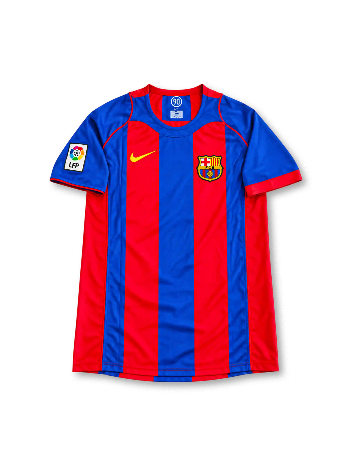 2004/05 FCバルセロナ ホームユニフォーム メッシ30番 ブルー ガーネット ストライプ Nike