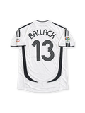 2006 ドイツ代表 ホームユニフォーム バラック13番 ホワイト 黒赤金 2006年W杯 adidas