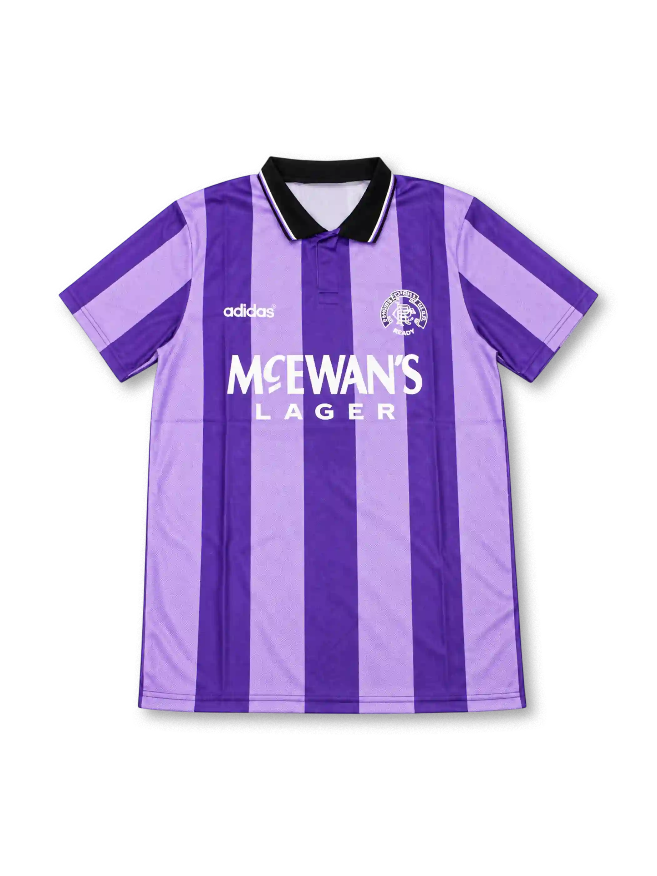 1994/95 レンジャーズ サードユニフォーム パープル ライラック ストライプ adidas McEWAN'S LAGER