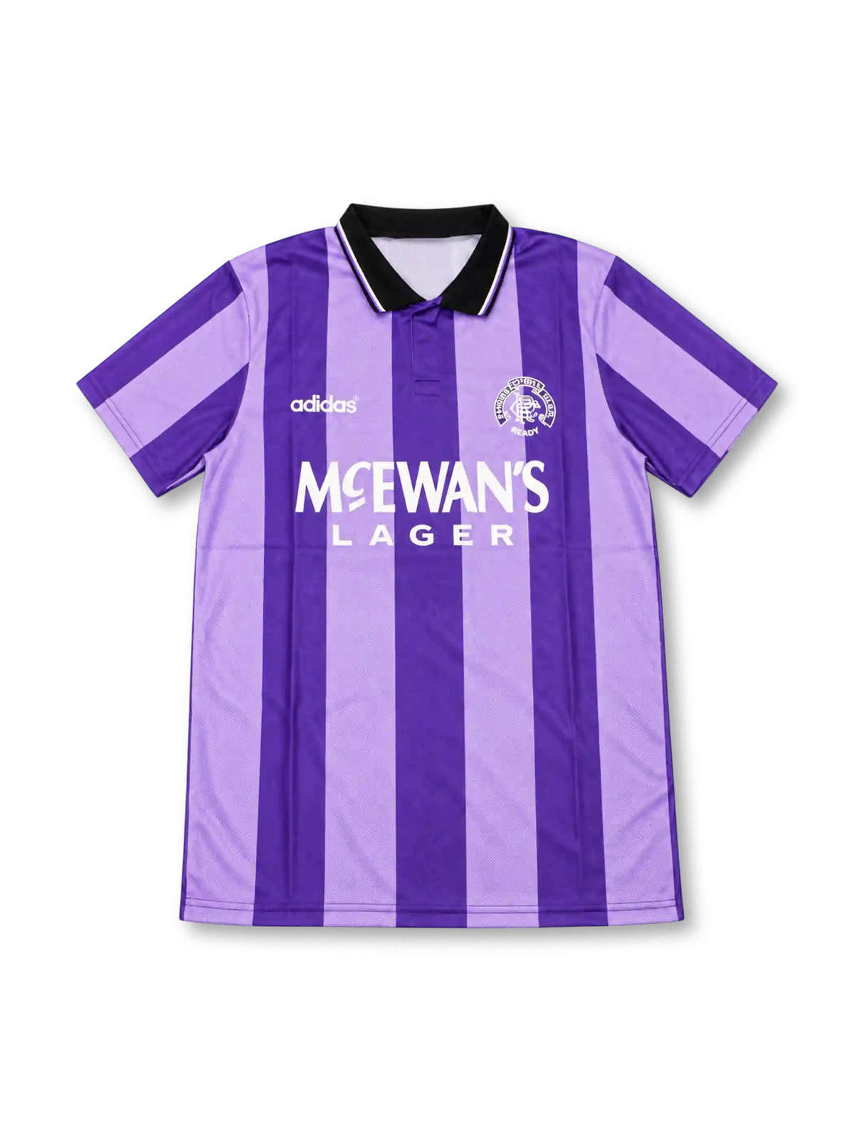 1994/95 レンジャーズ サードユニフォーム パープル ライラック ストライプ adidas McEWAN'S LAGER