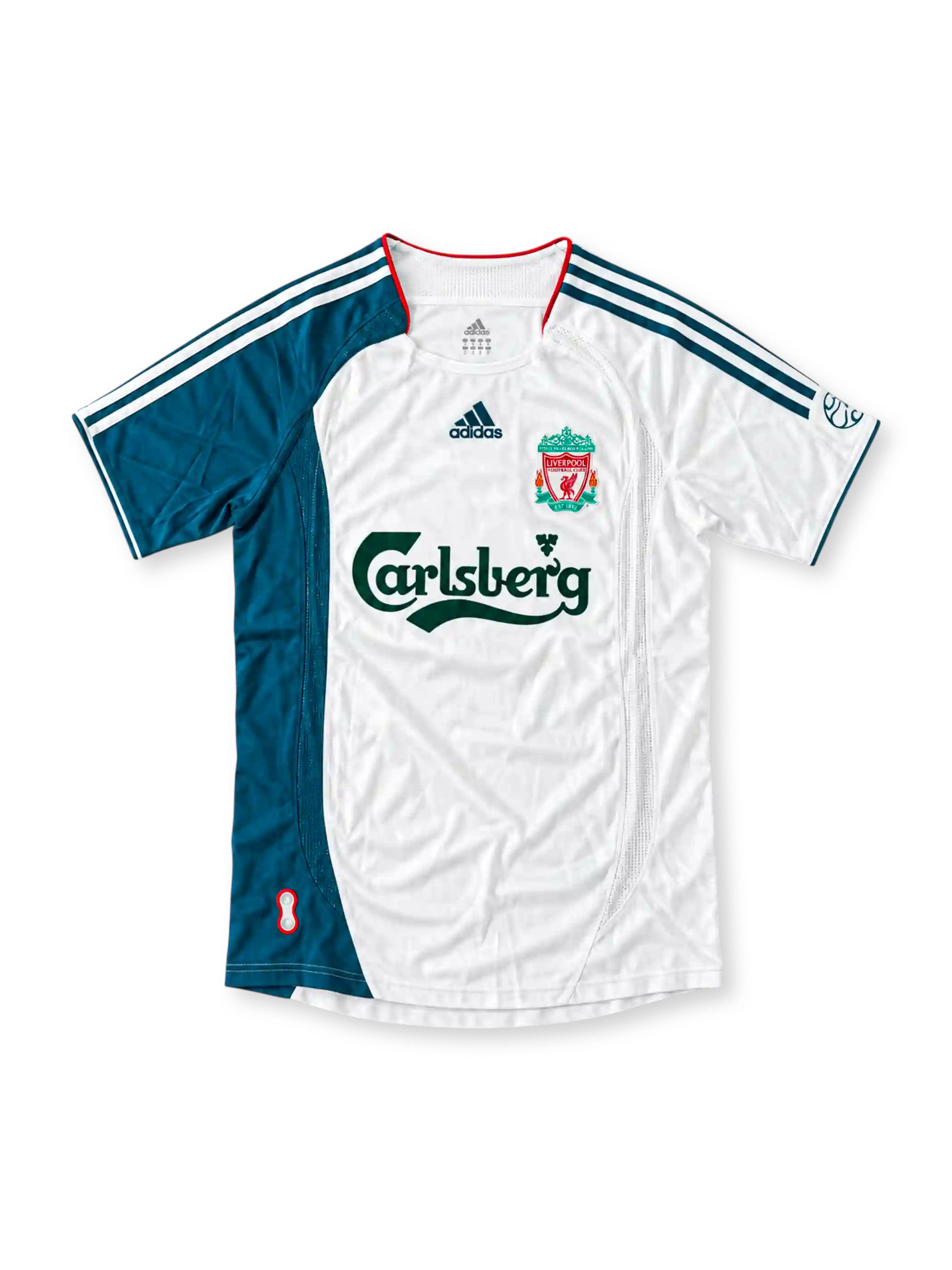 2006/07 リヴァプール サードユニフォーム ジェラード8番 ホワイト ティール Carlsberg adidas