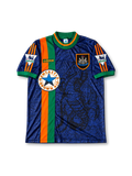 ニューカッスル・ユナイテッド 1996/97 アウェイユニフォーム ネイビーにオレンジとグリーンのライン シアラー背番号9