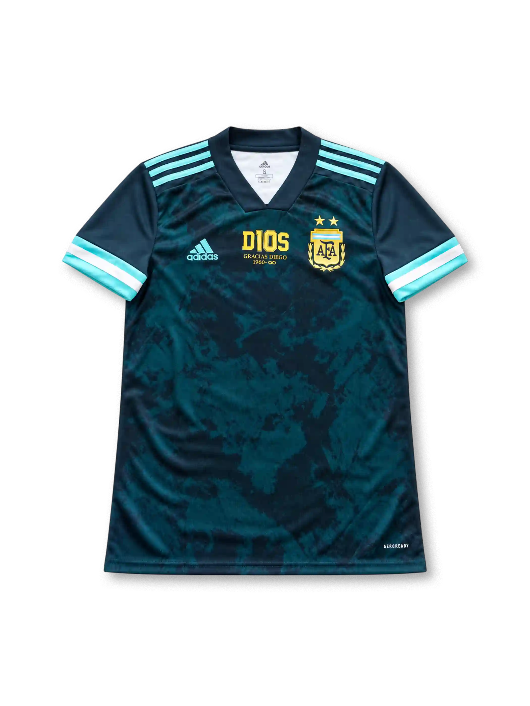 アルゼンチン代表 2020/21 アウェイユニフォーム マラドーナ追悼モデル 金色のD10Sの文字 マラドーナ背番号10