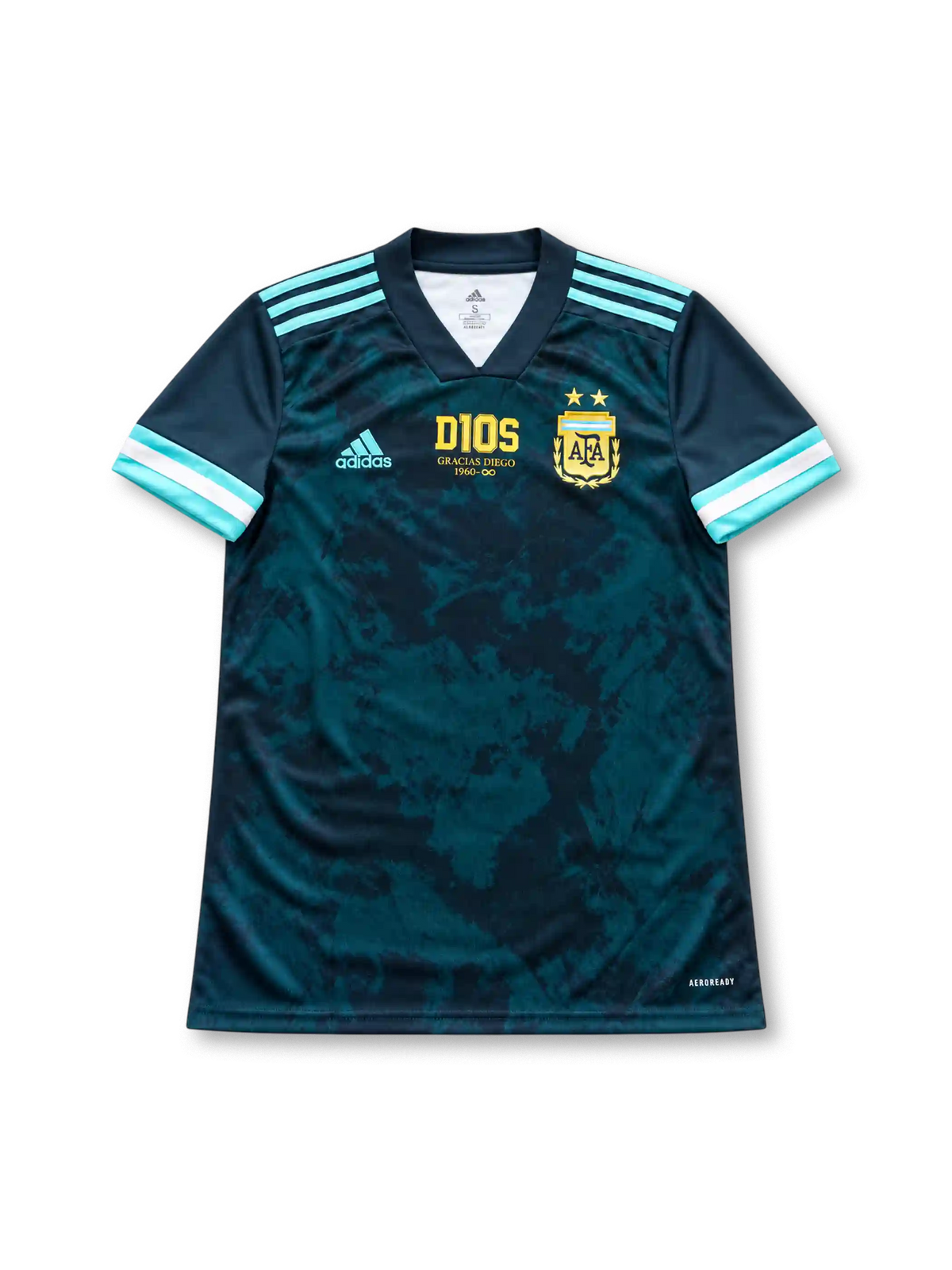 アルゼンチン代表 2020/21 アウェイユニフォーム マラドーナ追悼モデル 金色のD10Sの文字 マラドーナ背番号10