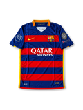 FCバルセロナ 2015/16 ホームユニフォーム ブルーとレッドの横縞 チャンピオンズリーグパッチ付き ブスケツ背番号5