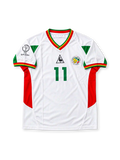 2002 セネガル代表 ホームユニフォーム ディウフ11番 ホワイト グリーン レッド le coq sportif 2002年W杯