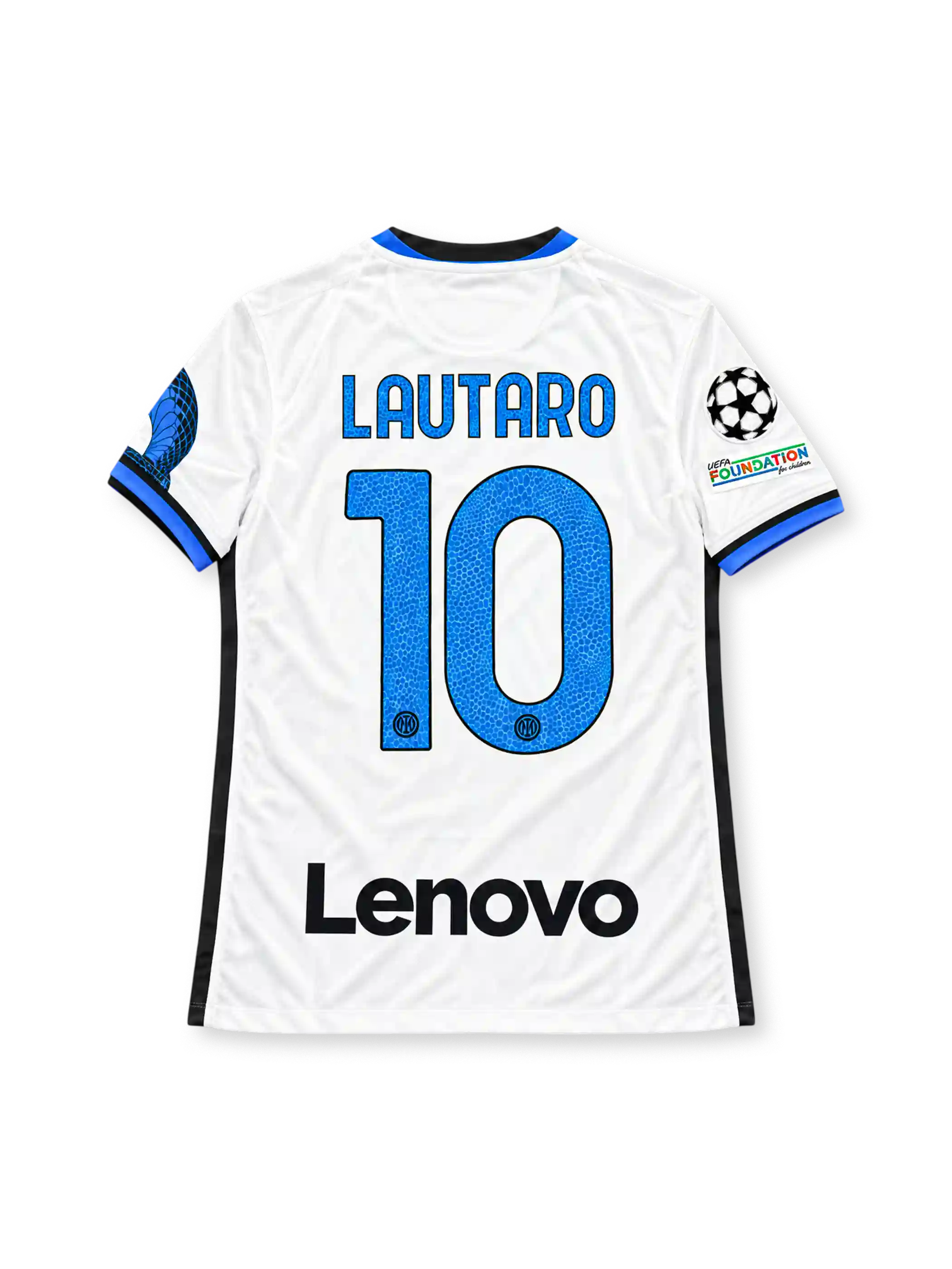 2021/22 インテル アウェイユニフォーム ラウタロ10番 ホワイト ブルー 大蛇 スクデット $INTER FAN TOKEN