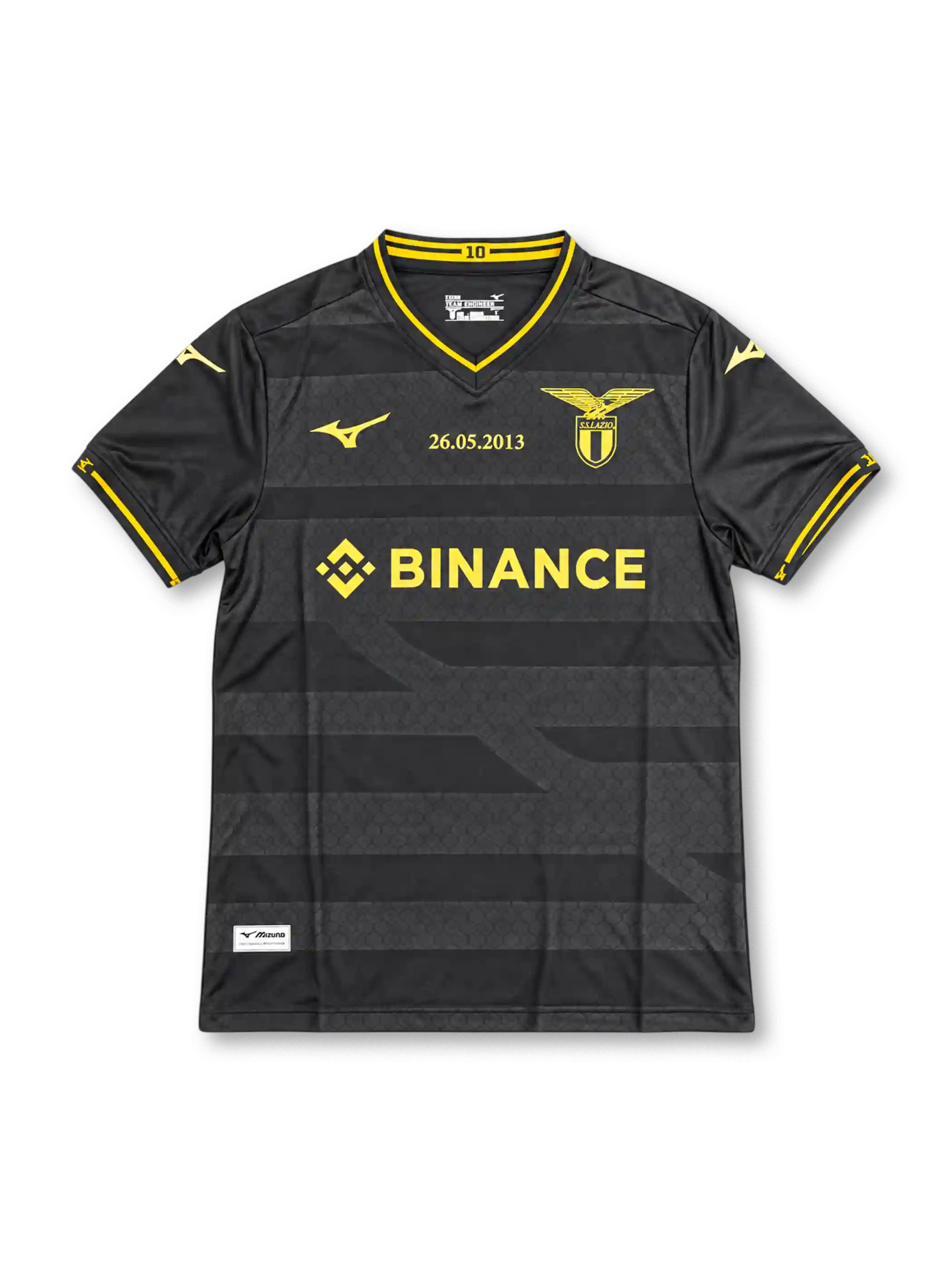 2023 ラツィオ コッパ・イタリア優勝10周年記念ユニフォーム ブラック ゴールド 26.05.2013 Mizuno BINANCE