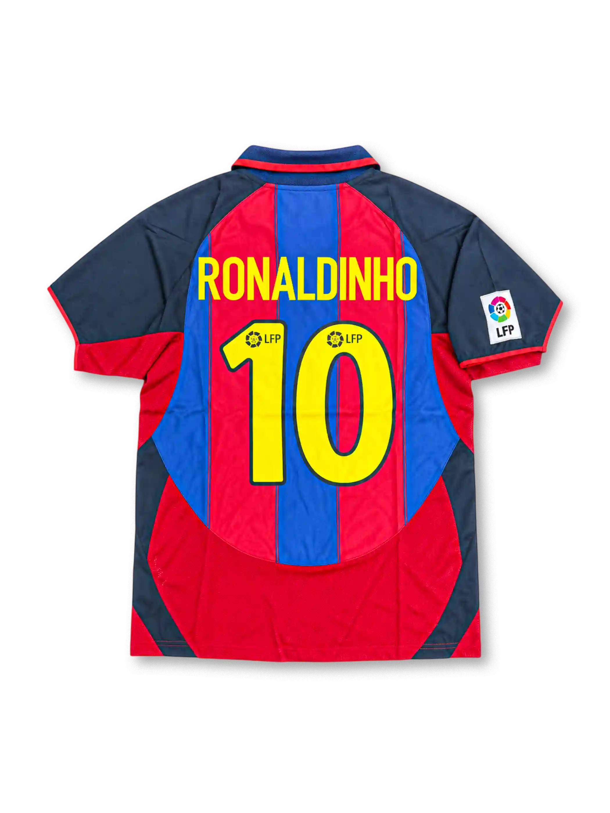 2002/03 FCバルセロナ ホームユニフォーム ロナウジーニョ10番 ブラウグラナ ネイビー Nike LFP