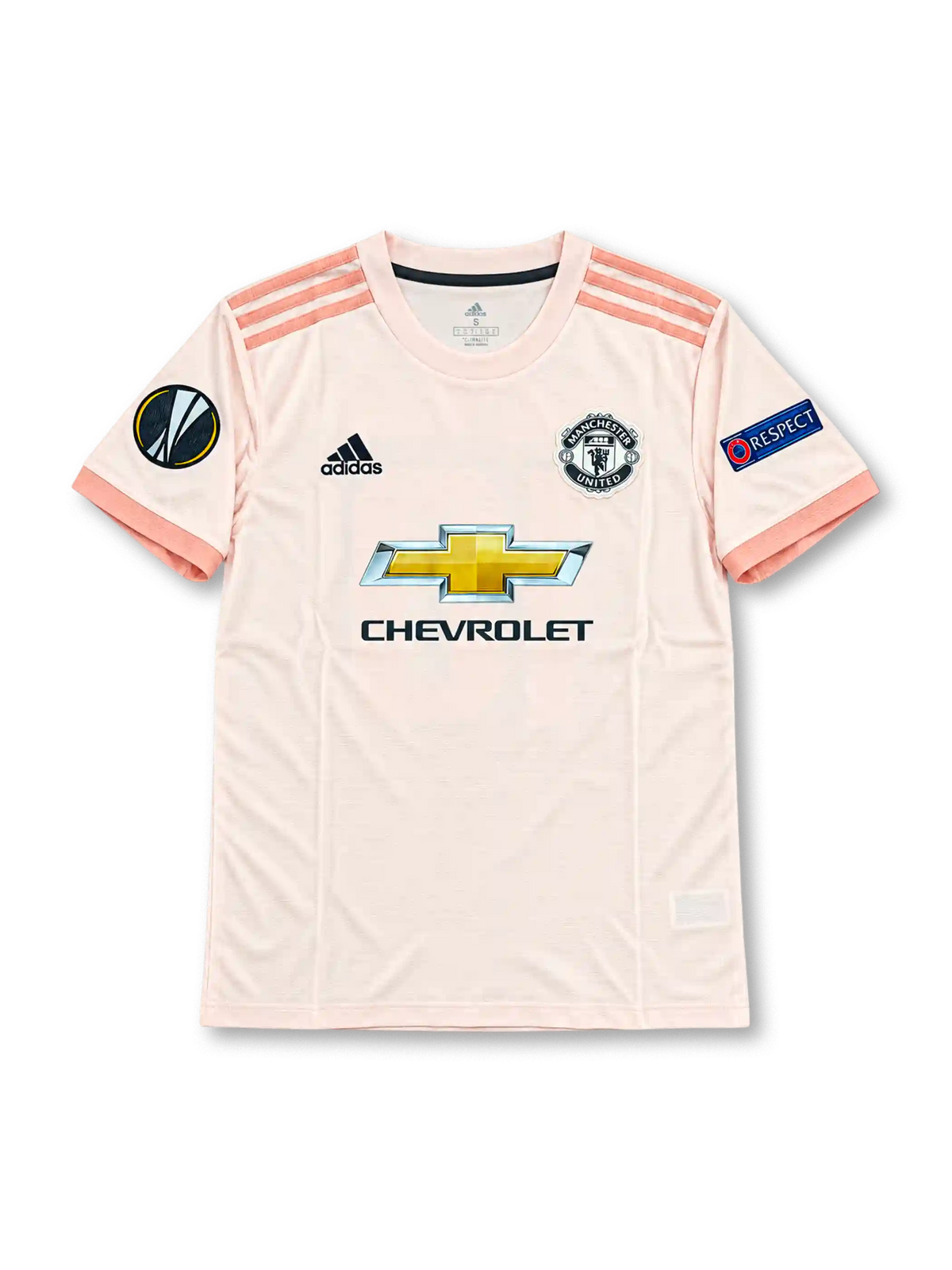 2018/19 マンチェスター・ユナイテッド アウェイユニフォーム ラッシュフォード10番 ピンク CHEVROLET adidas